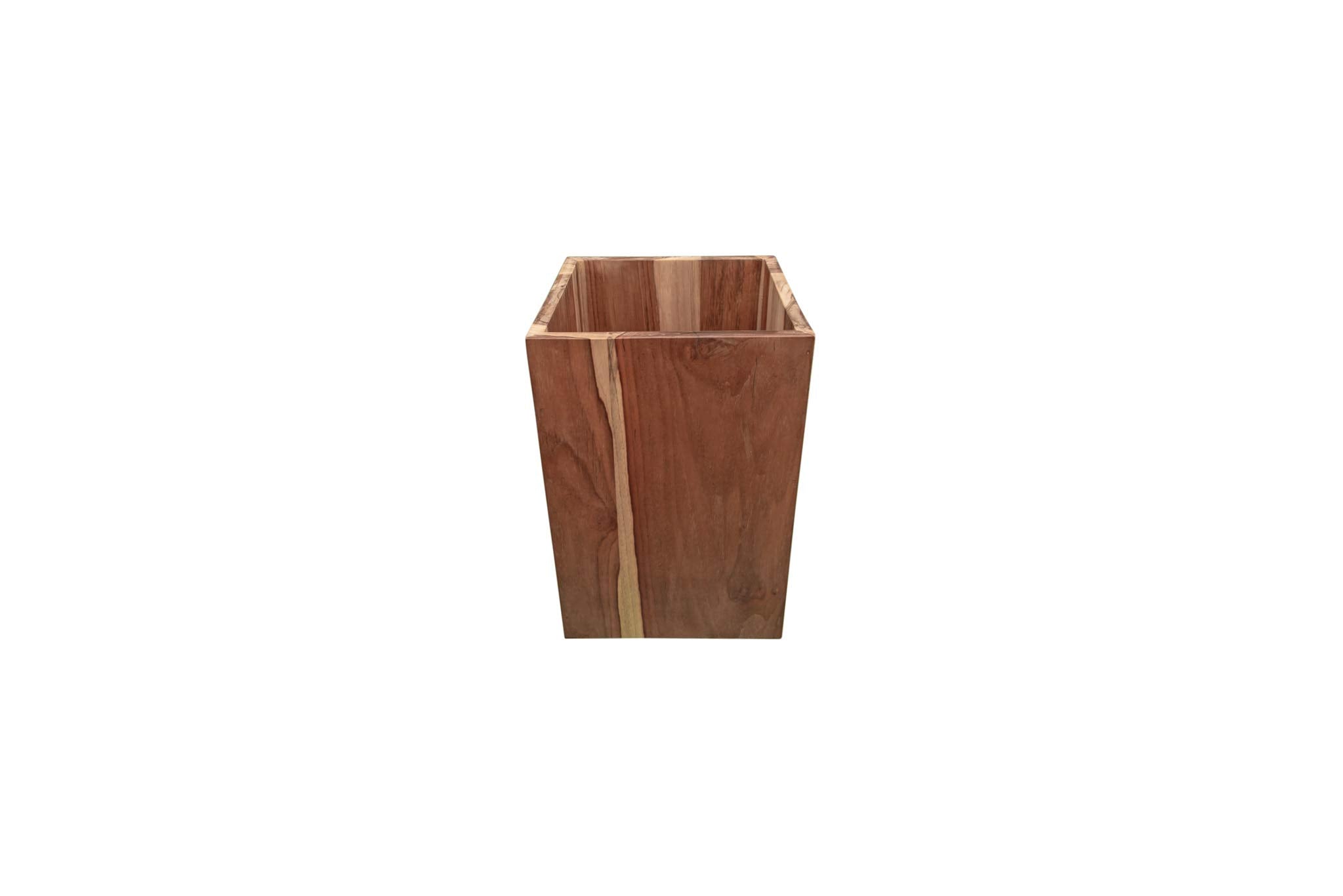 Ecodecors, Eleganto, 8 Piece, Teak Wood Bathroom Amenities Set, Bath Amenity Set, Teak Amenity Set, Teak Bathroom Accessory, Nat