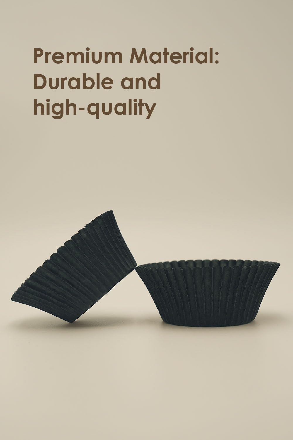 Bake Choice 200Pcs Standard Black Cupcake Liners For Baking,Food Grade Cupcake Wrappers,Greaseproof Parchment Muffin Liners For