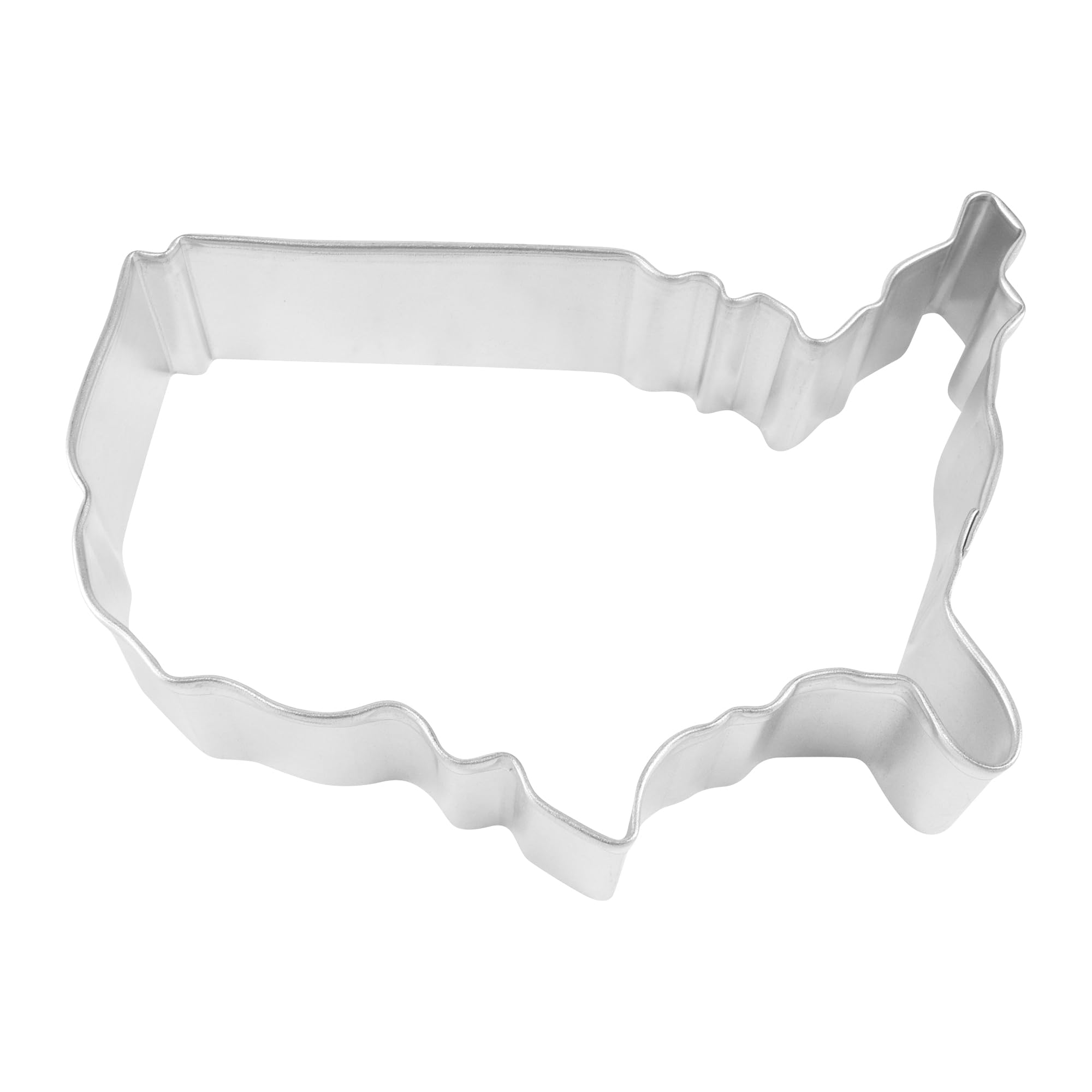 R&M Usa Map 4.5'' Cookie Cutter In Durable, Economical, Tinplated Steel