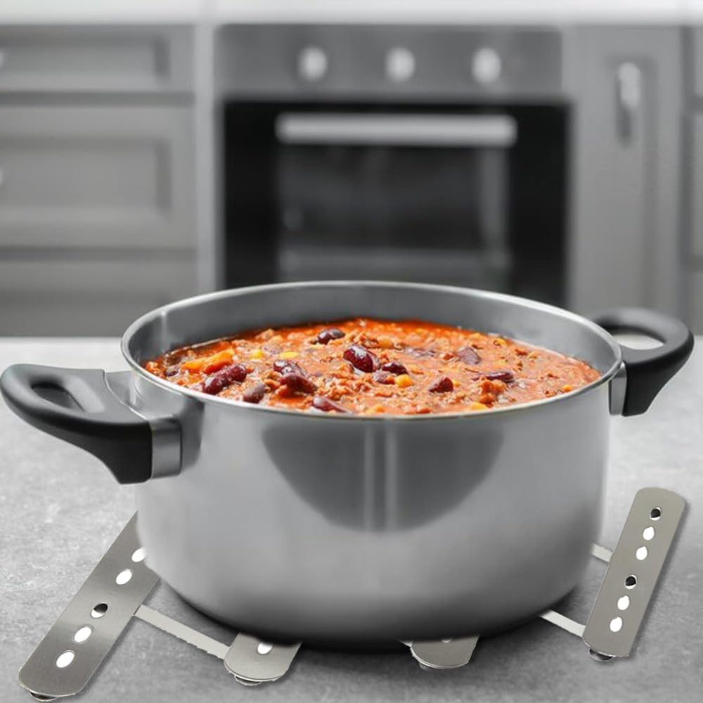 Ibili Expandable Trivets For Hot Dishes, Trivets For Hot Pots And Pans - Heat Resistant Pad Stainless Steel Pot Holder For Kitch