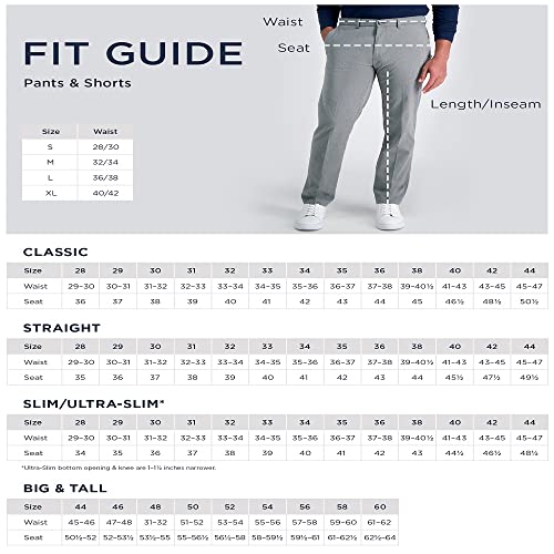 Haggar Mens Premium Comfort Dress Slim Fit Flat Front Pant, Grey, 38W X 32L
