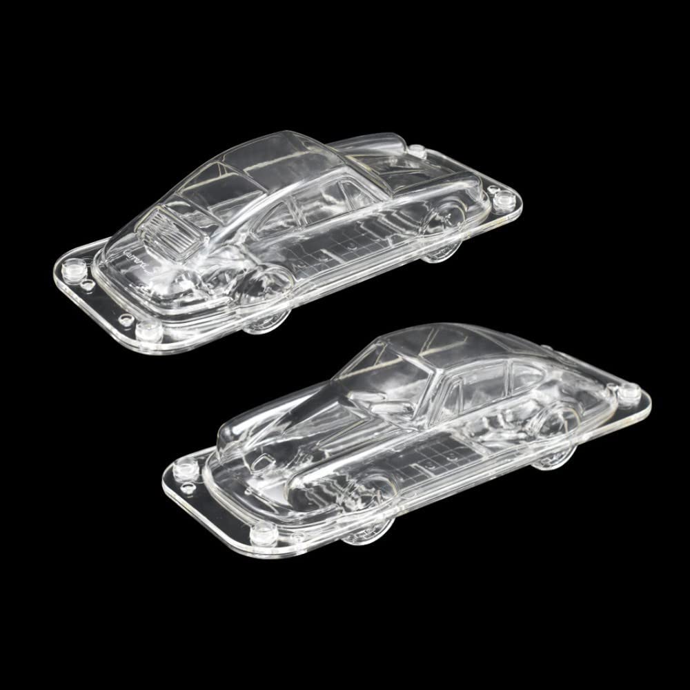 Tuke 10.4'' X 4.24'' X 2.6'' Large Size Car Chocolate Molds Vintage Sports Car Cake Decorating Fondant Mold 3D Plastic Retro Roa