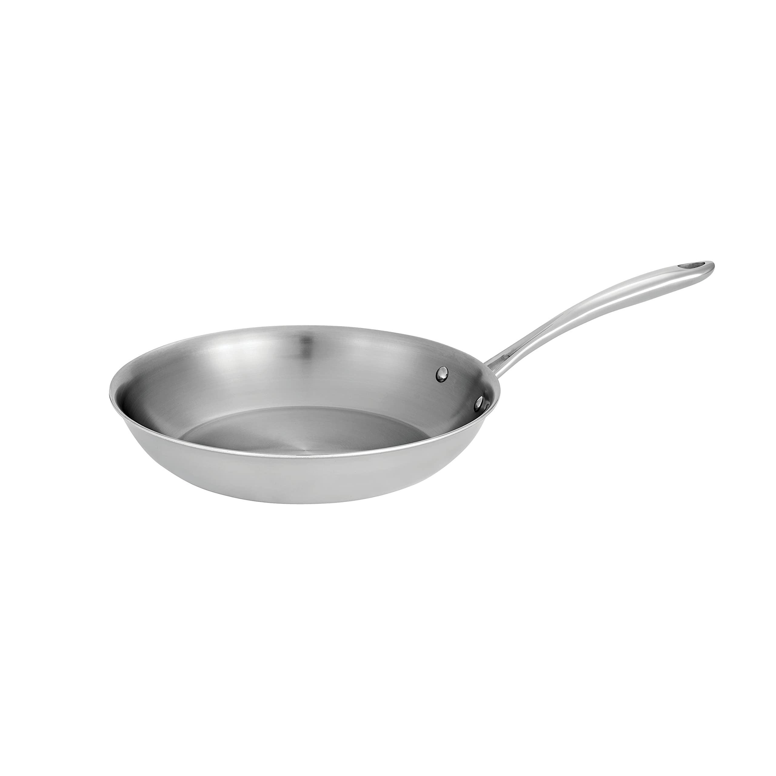 Tramontina Boston Tri-Ply Clad Stainless Steel 10-Inch Frying Pan, Induction-Ready Skillet, Dishwasher-Safe, NSF-Certified