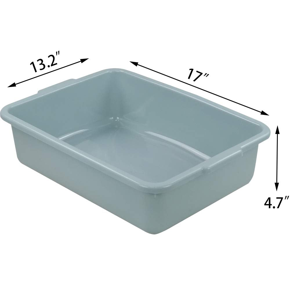 Hespama 13L Wash Tub Basin, Mint Green Utility Commercial Bus Tub Box, 4 Packs