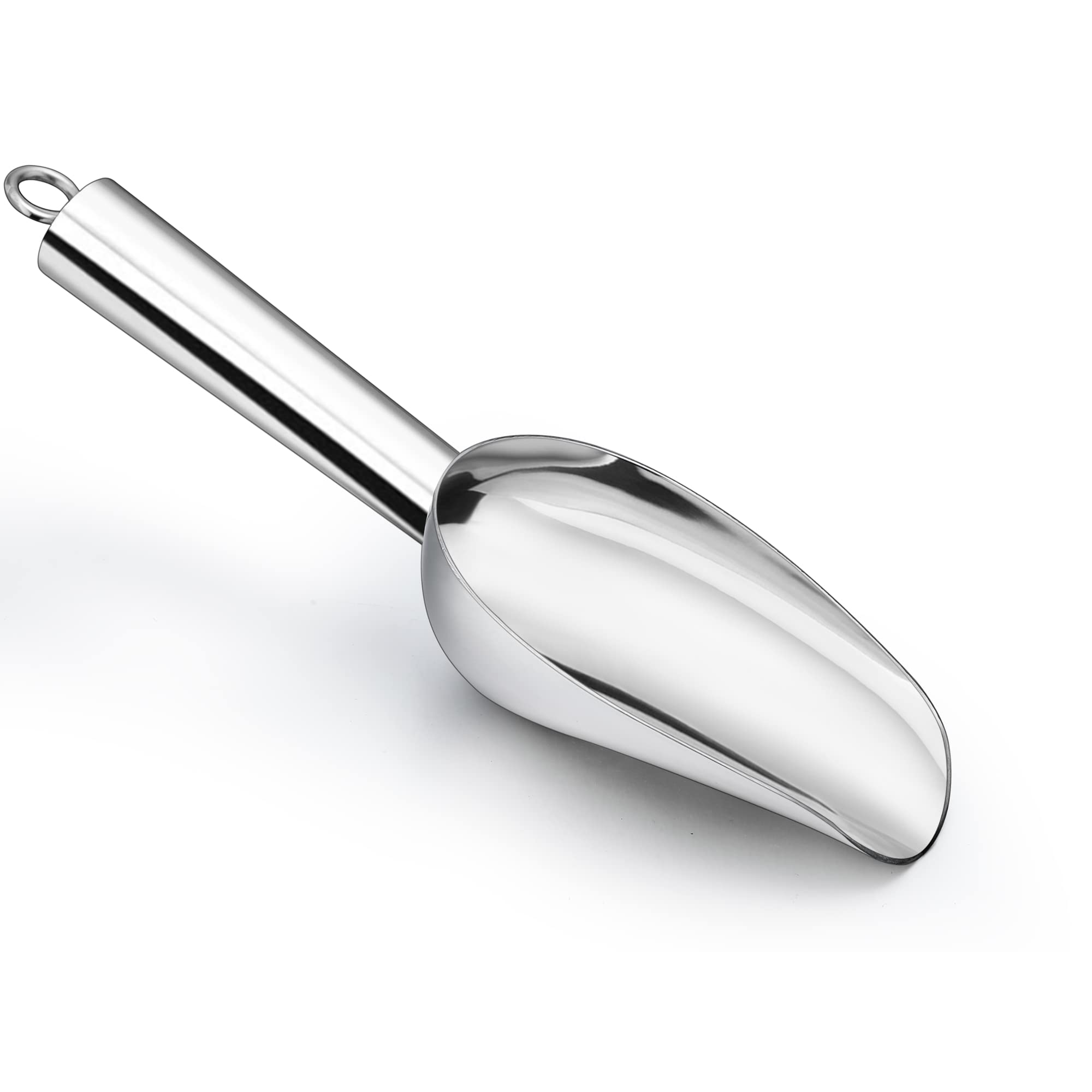 Lianyu Mini Ice Scoop, 3 Ounce Stainless Steel Scoop, Small Metal Food Scoops For Candy Flour Sugar, Utility Scooper For Caniste