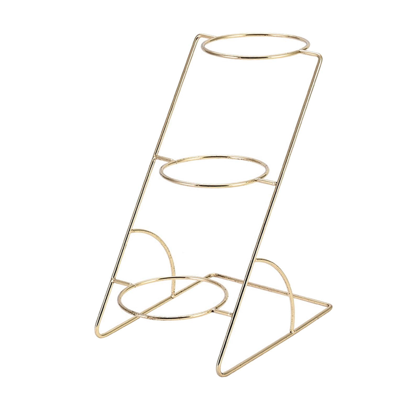 Zoomella Buffet Spice Stand Rack Professional Organizer For Kitchen Buffet Countertop 3 Layer Gold
