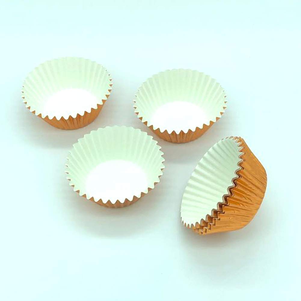 Huaswan Warm Orange Foil Cupcake Liners Standard Baking Cups For Party, Birthday And More, 120-Count