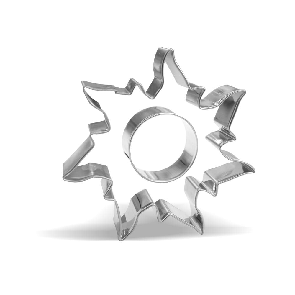 4 Inch Sun Cookie Cutter - Stainless Steel