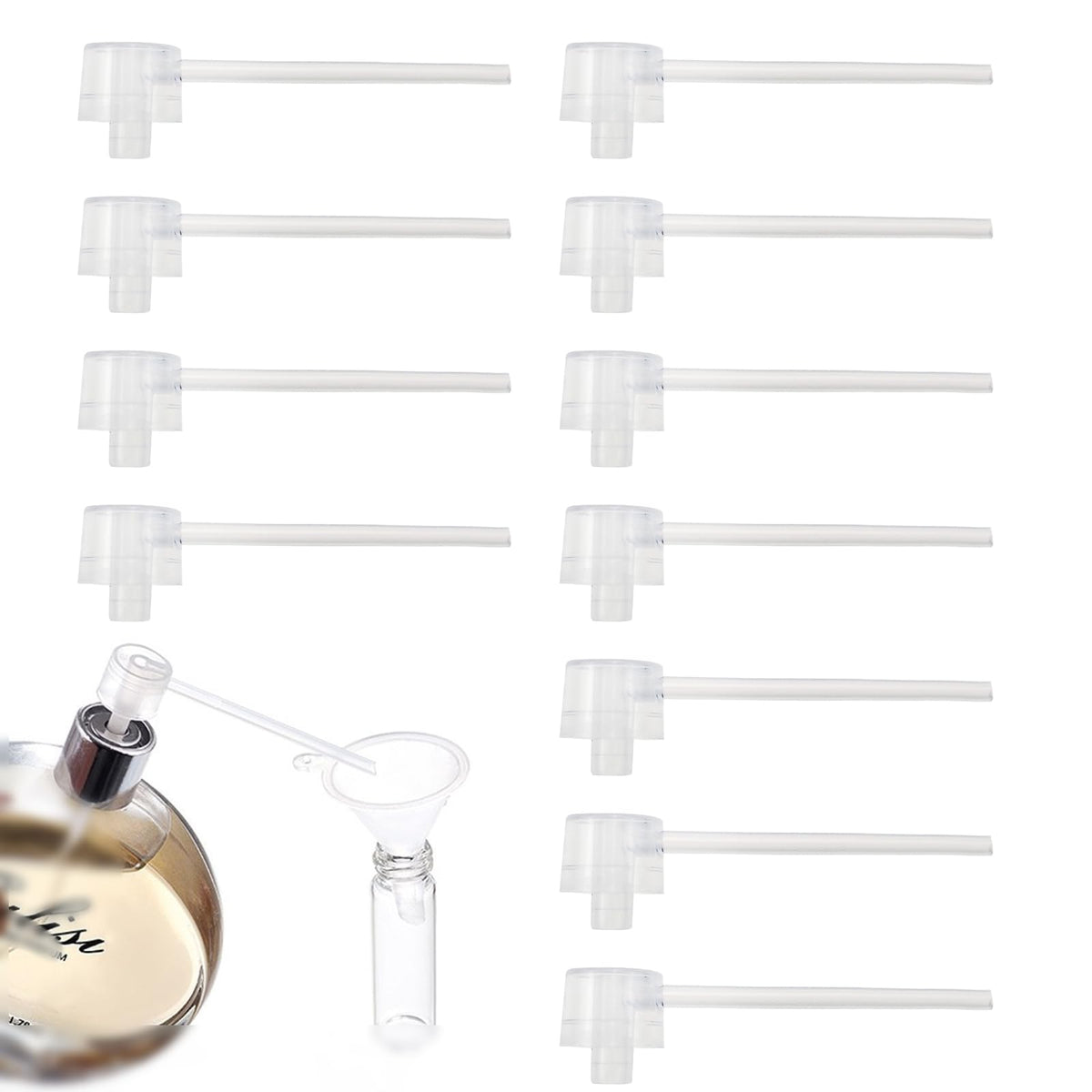 Arvintas 30 Pcs Perfume Dispenser Pump, Travel Mini Perfume Refillable Bottle Pump Transfer Tool For Travel Refillable Perfume S