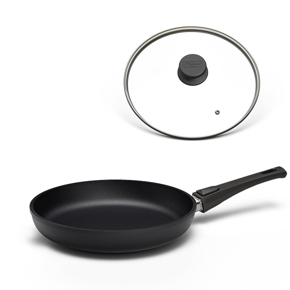 Hoffmann 11 BEST Nonstick Frying Pan  PFASFree, Non Toxic, Made in Germany, Flat Skillet, Induction Ready, Heavy Cast Aluminu