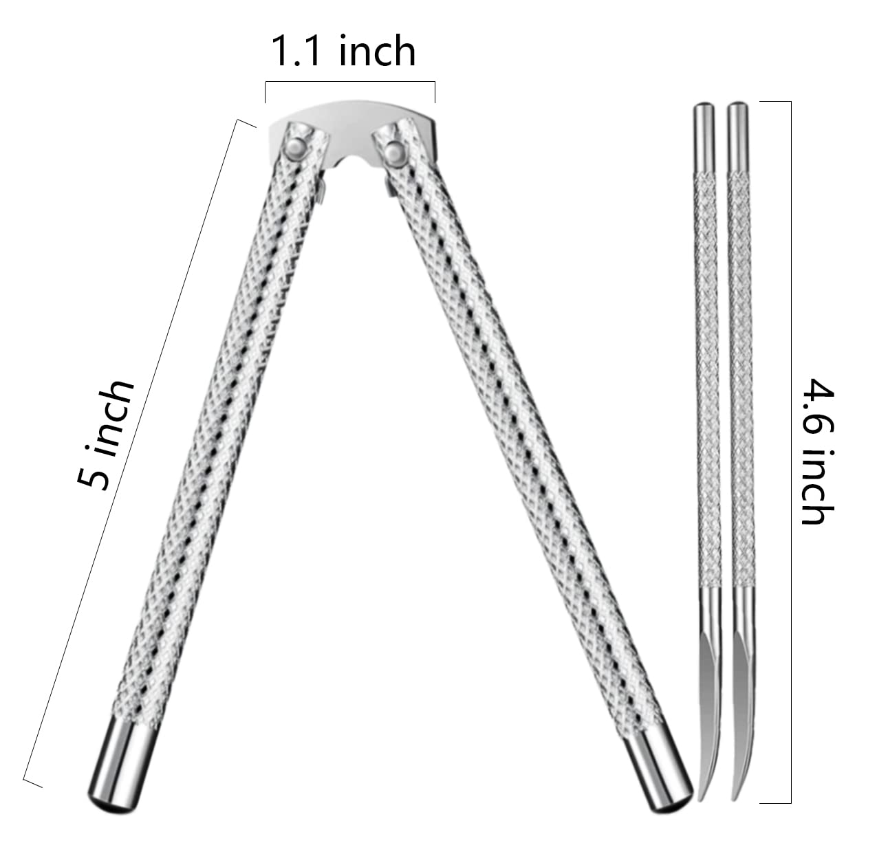 Artcome Nutcracker Set - 3 Pcs Stainless Steel Nut Cracker & Picks for Easy Nut Opening