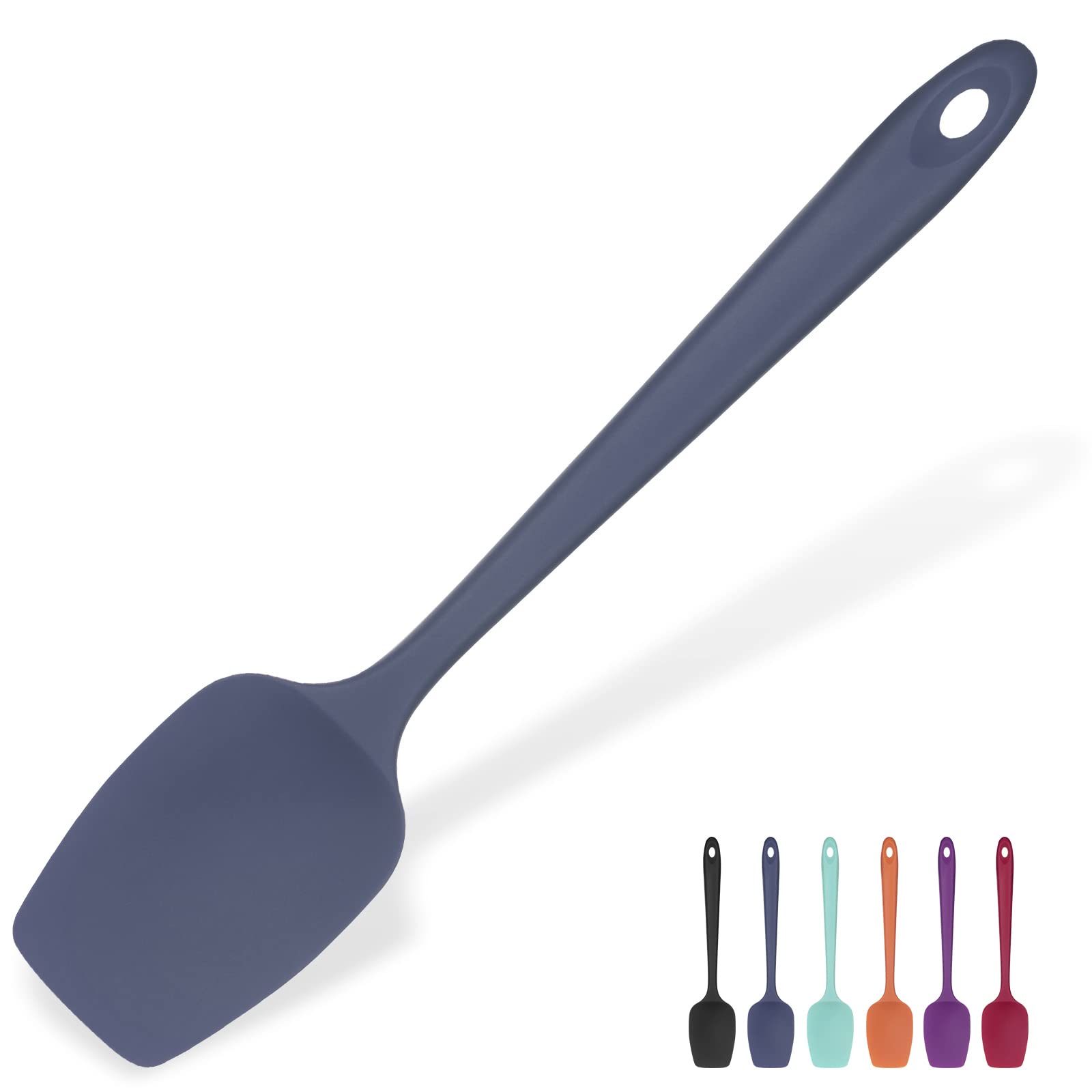 Heat Resistant Silicone Spoon Spatula: U-Taste 600F High Heat Flexible 11.38In Silicon Mixing Stirring Cooking Scraping Baking B