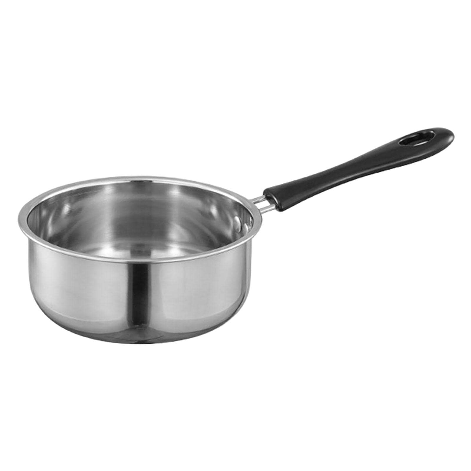 The Style Sutra Small Saucepan Mini Soup Pot Cookware With Long Handle For Rv Travel Kitchen Silver