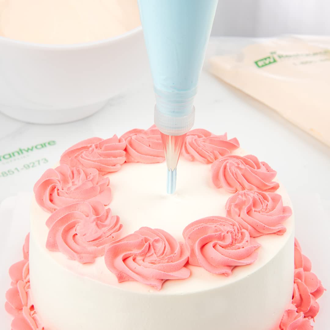 Restaurantware Pastry Tek Piping Tip 1 Open Star Decorating Tip - #18 Dent-Resistant Stainless Steel Icing Tip Dishwasher-Safe D