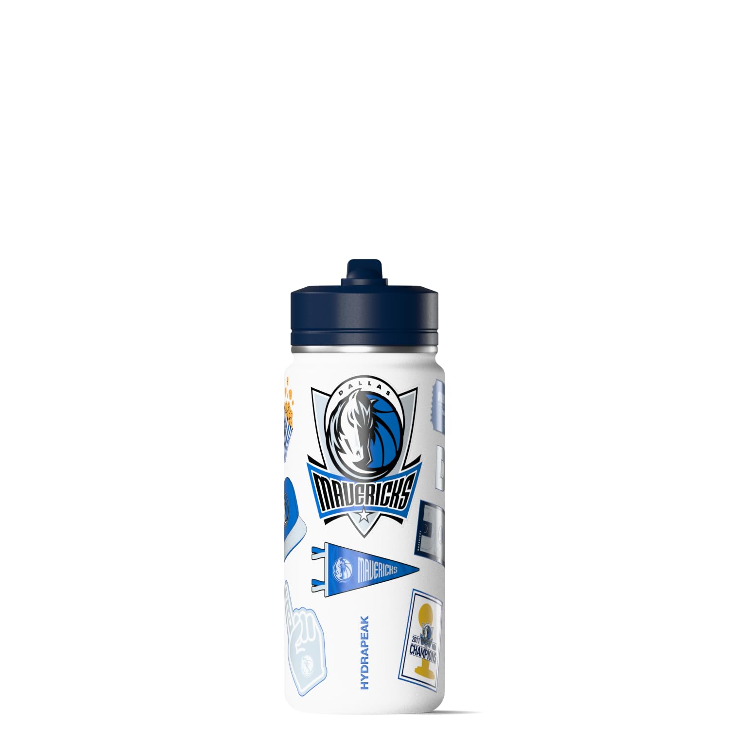 Hydrapeak x NBA Officially Licensed Dallas Mavericks 20 oz Active Water Bottle with Chug Lid and Handle Reusable Stainless Steel