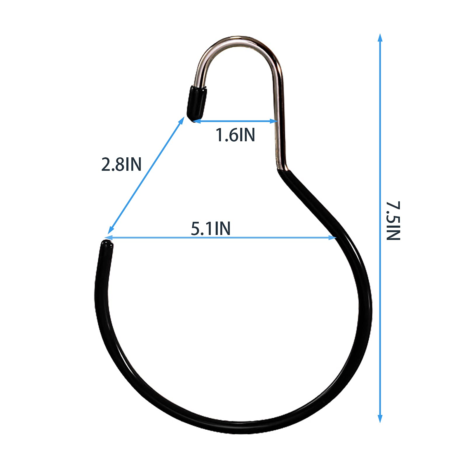 Cedilis 15 Pack Scarf Ring Hangers, Non-Snag Belt Hanger For Closet, Non-Slip Closet Organizer Accessory Holders For Ties Scarve