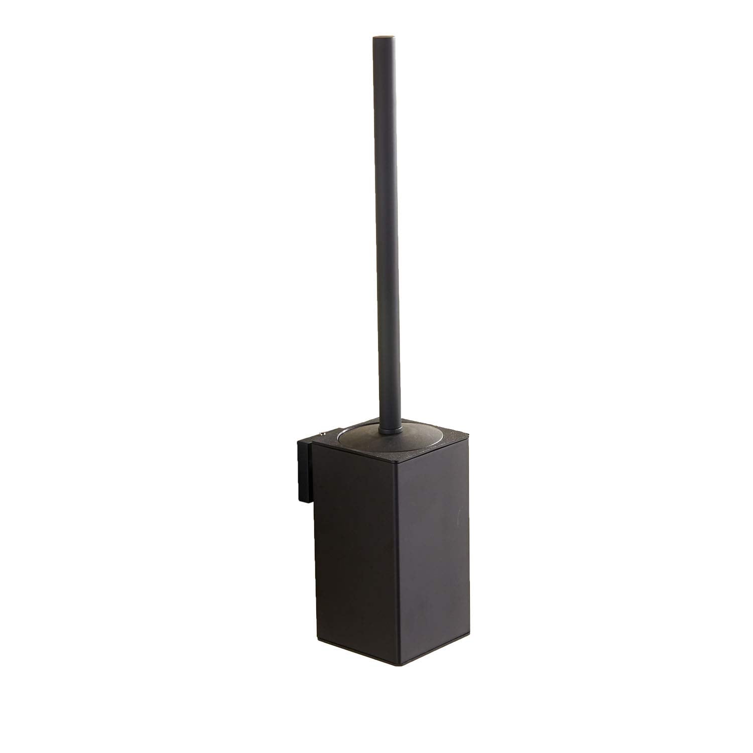 Toilet Brush Holder Black, Toilet Bowl Brush Holder Black Wall Mount Square For Bathroom