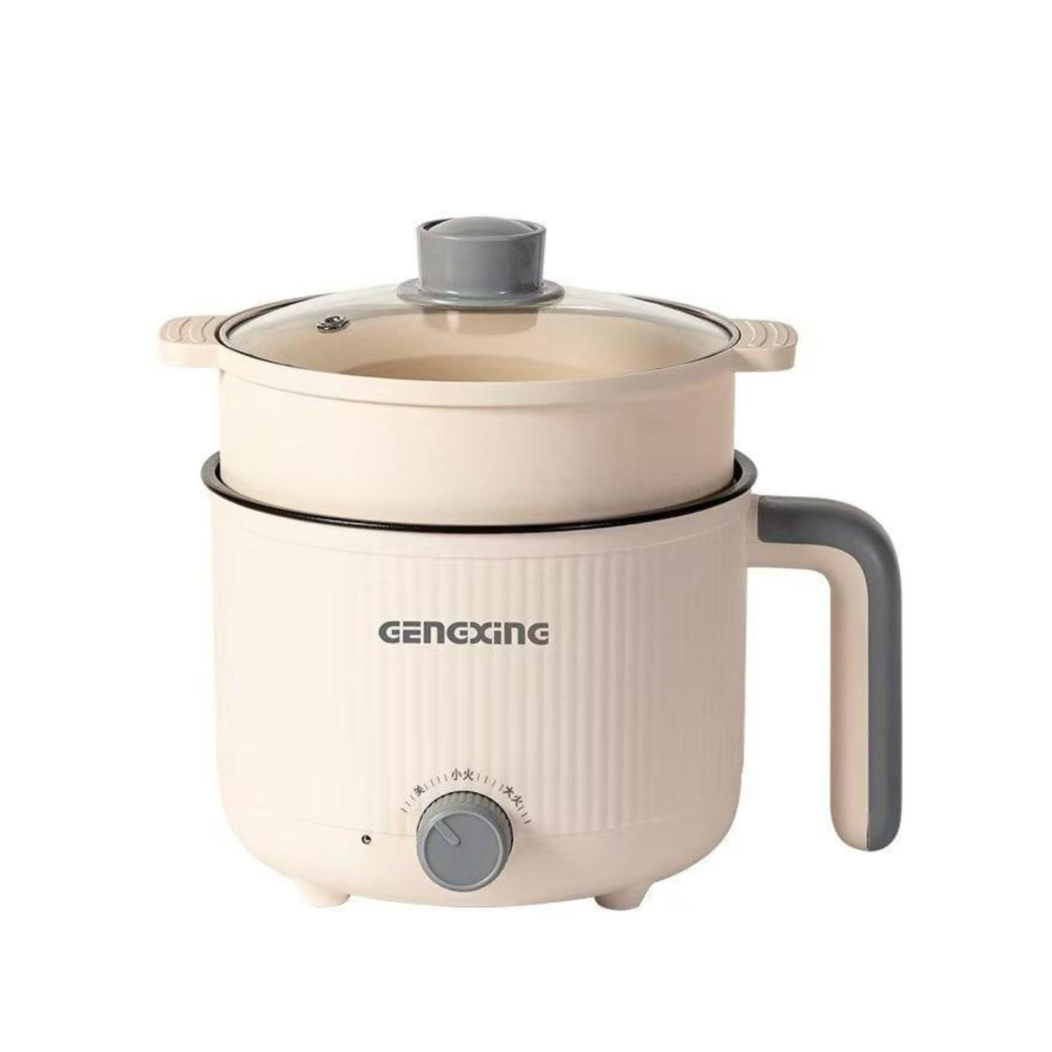 Mooka Mini Multipurpose Electric Cooker Kettle With Steamer 1.5 Liter Inner Pot Non-Stick Hotpot Cooker For Cooking Hot Water Ri