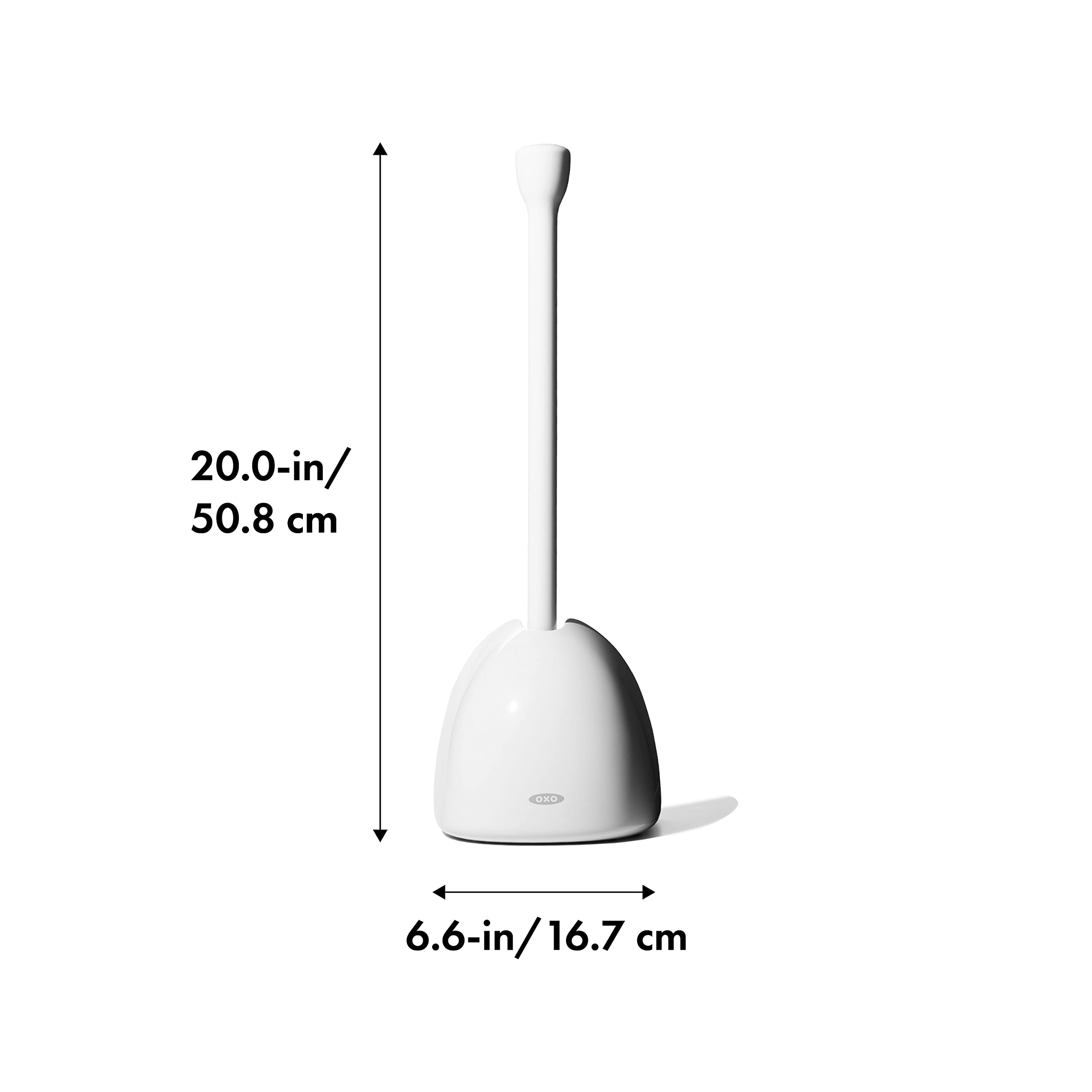 OXO Good Grips Toilet Plunger with Cover  White