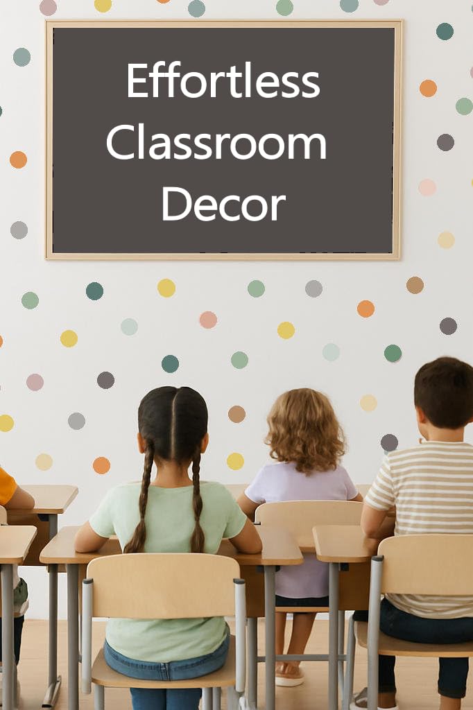 2-inch Polka Dot Wall Decals For Girls Bedroom Featuring 150 Neutral Boho Rainbow Wall Decal Stickers for Wall  Perfect For Boho Nursery and Boho Rainbow Classroom Decor  These Peel an(Boho Rainbow)