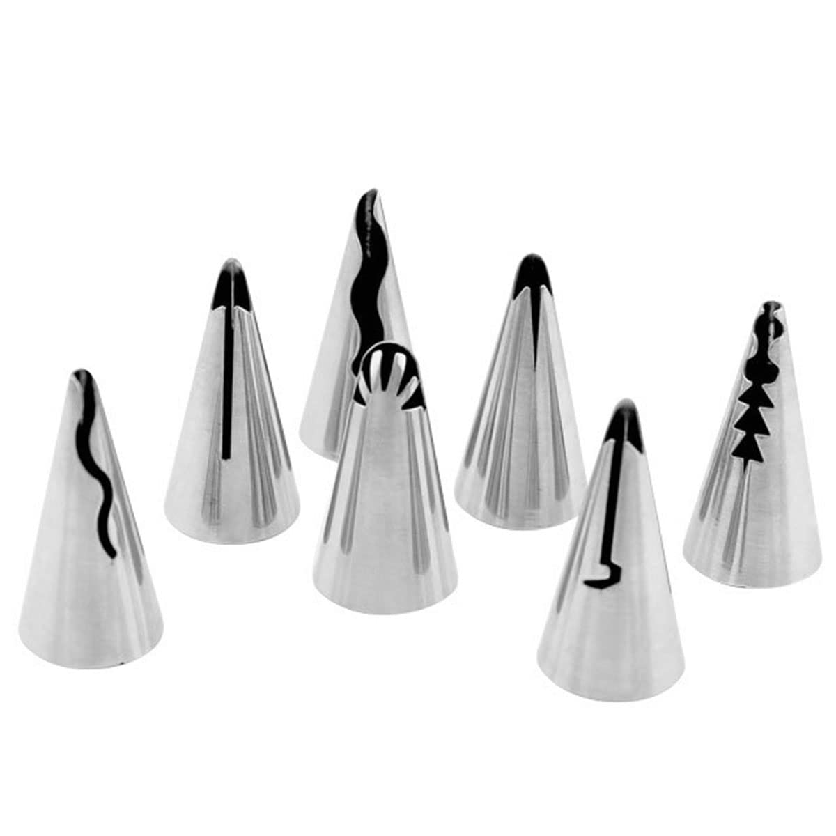 Haidong Ruffle Decorating Tube Set Stainless Steel Russian Ruffle Icing Piping Nozzles Set Pleated Skirt Piping Nozzles For Cake