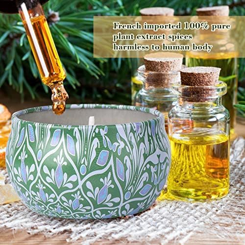 Alikiai Scented Candles - 12 Pack Soy Wax Christmas Gifts, Multicolor, Ideal for Women, Friends, and Colleagues