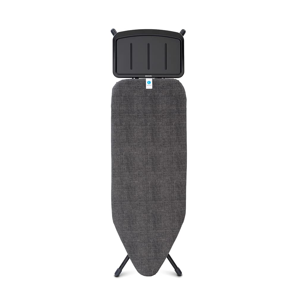 Brabantia - Ironing Board C - Extra Large Steam Iron Rest - Adjustable In Height - Non-Slip Rubber Feet - Cover And Pad - Foldab