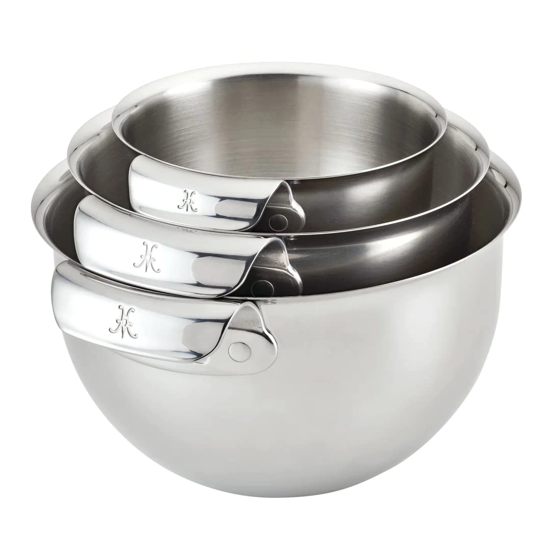 Hestan Provisions Stainless Steel Mixing Bowl Set, 3-Piece