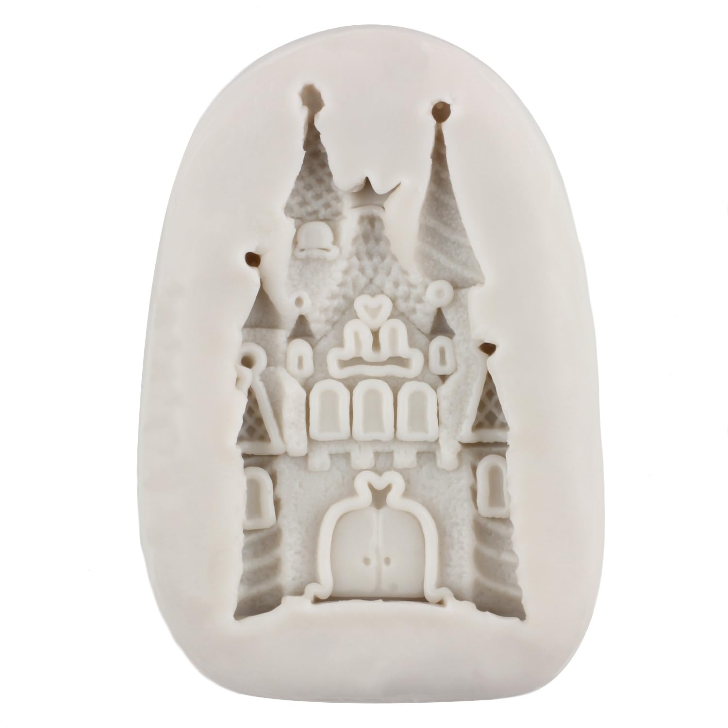 Sijiangmold Cinderella Fondant Mold Fairy Tales Castle Pumpkin Carriage Princess Dress Crystal Shoes Silicone Chocolate Candy Mo