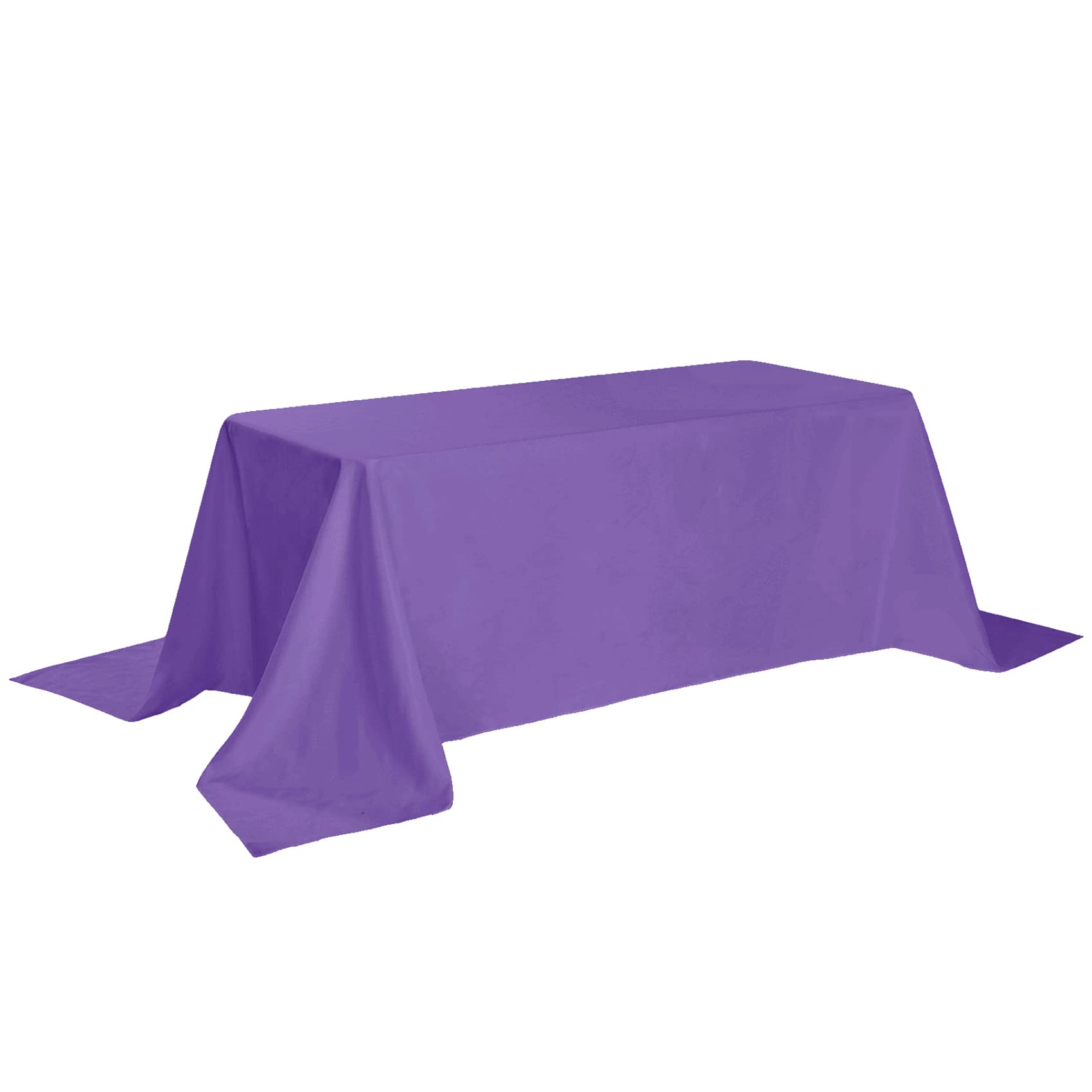 Rectangle Tablecloth - 90X132 Purple Tablecloth - Stain And Wrinkle Resistant Washable Polyester Table Cloth, Decorative Fabric
