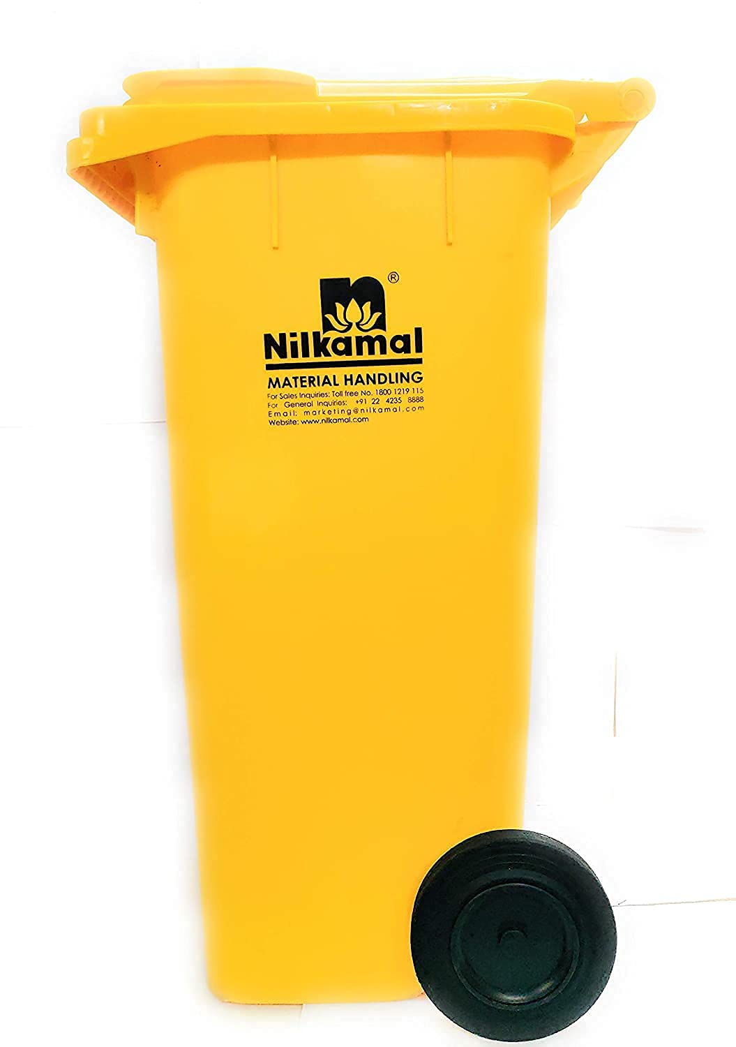 Nilkamal Dustbin | 120 Liter | Color options available | Dustbin with wheels | Outdoor garbage cans | Big dustbin with lid outdo
