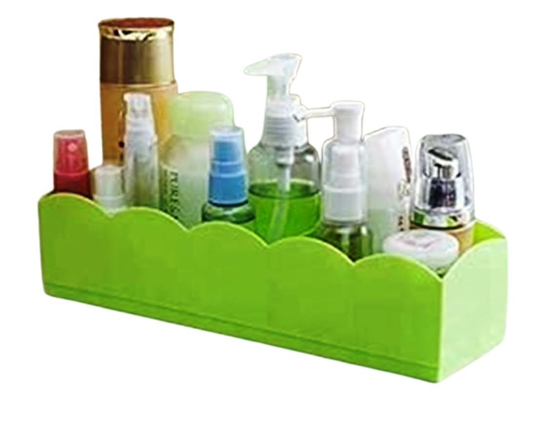 On Blow Plastic Storage Drawer Organizer, Stackable Wardrobe Organiser For Socks, Undergarments, Ties, Jewellery, Green (Pack Of
