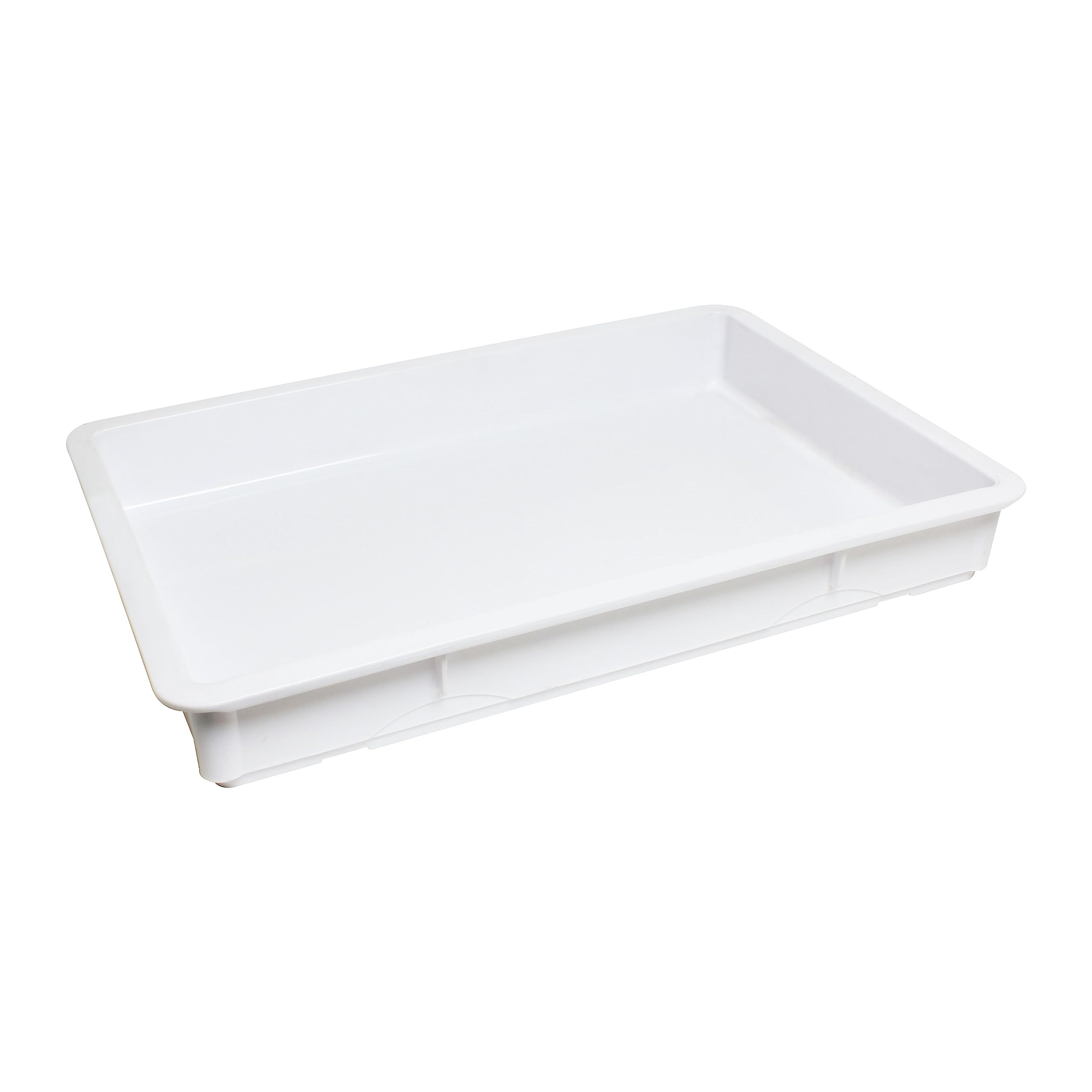 Truecraftware- 18'' X 26'' X 3'' Pizza Dough Proofing Box White Color- Pizza Proofing Dough Pan Dough Proofing Box Tray Dough Bo
