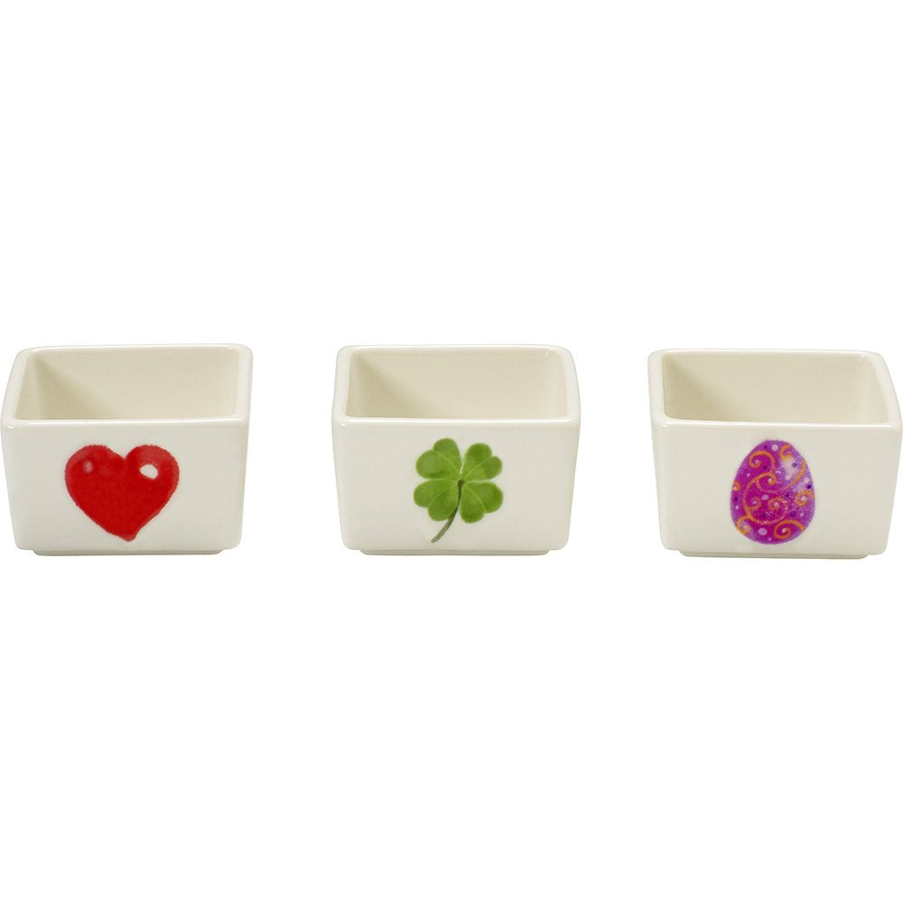 Precious Moments Celebrations Set/3 Holiday Appetizer Dip Bowl