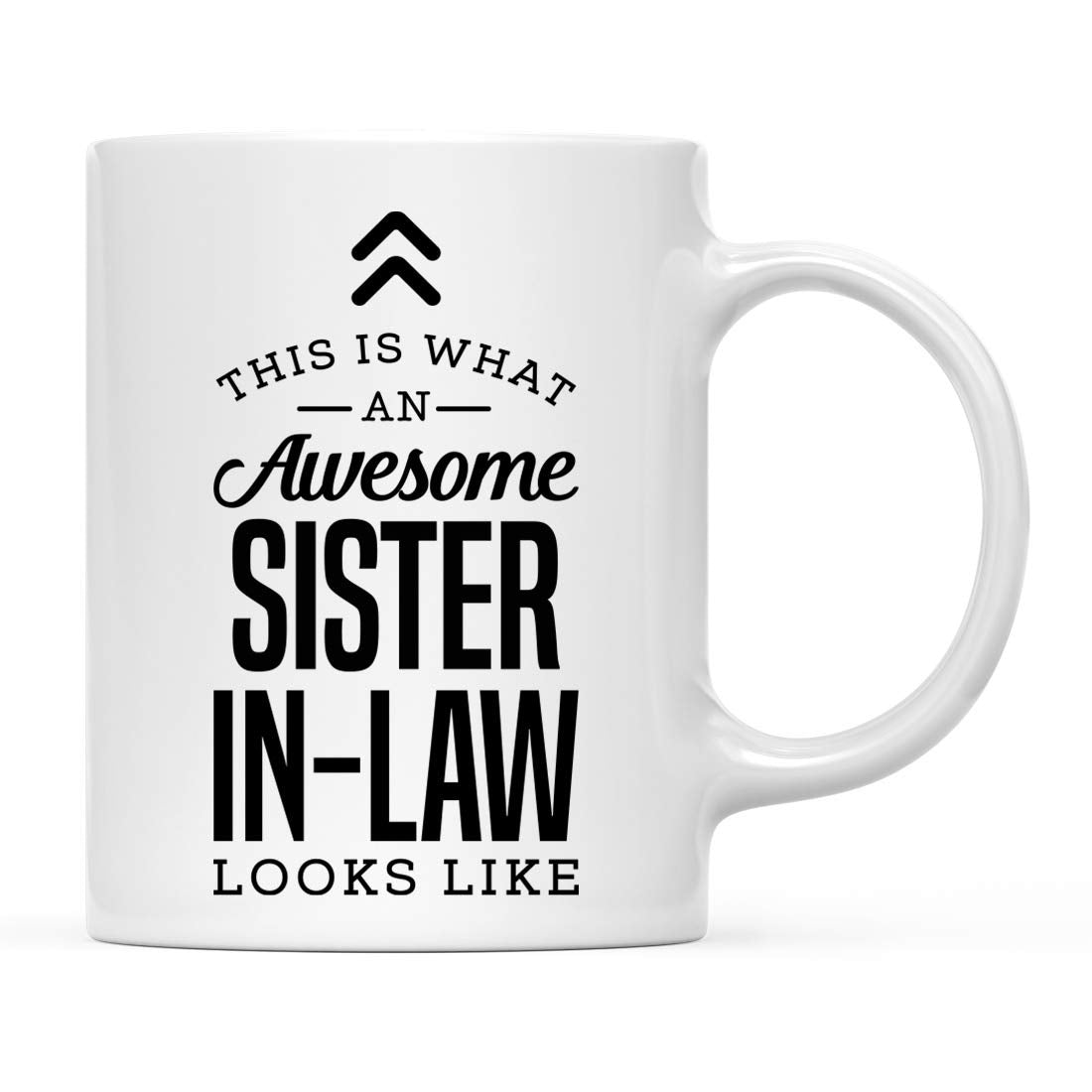 Andaz Press 11oz. Ceramic Coffee Tea Mug Gift, This is What an Awesome Sister-in-Law Looks Like, 1-Pack, Birthday Gift Ideas Cow