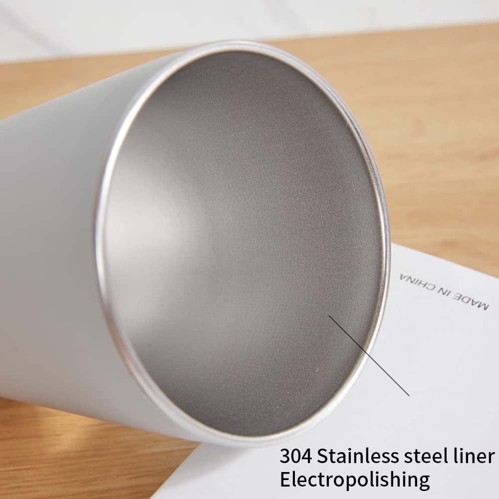Wongwongcat Drinking Cups 2Pcs, Stainless Steel Coffee Cup 500 Ml, Anti-Scald And Non-Slip Cup, Drinking Cup For Hot And Cold Dr