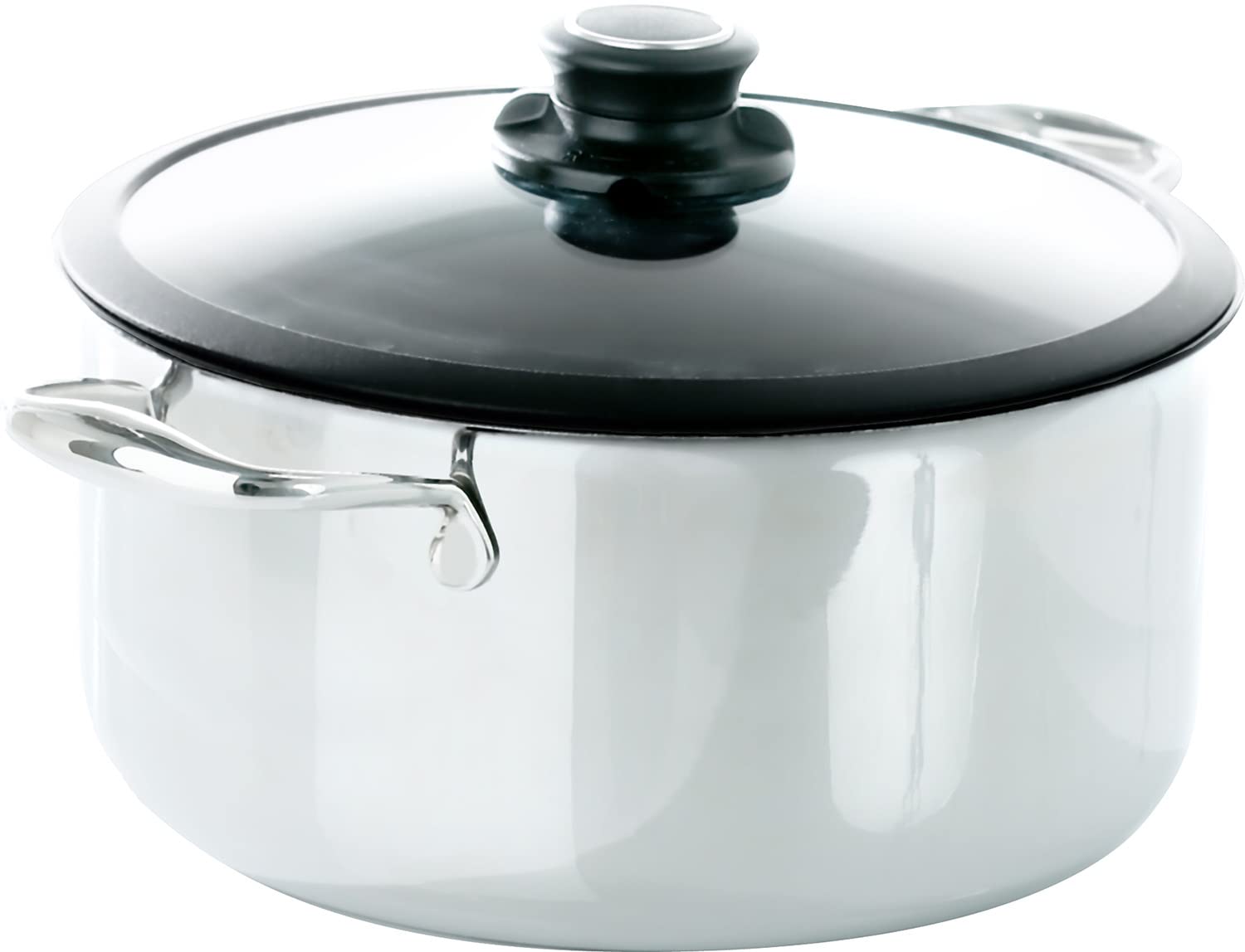 Frieling Black Cube Hybrid Stainless Steel/Nonstick 7.5 Quart Covered Stockpot