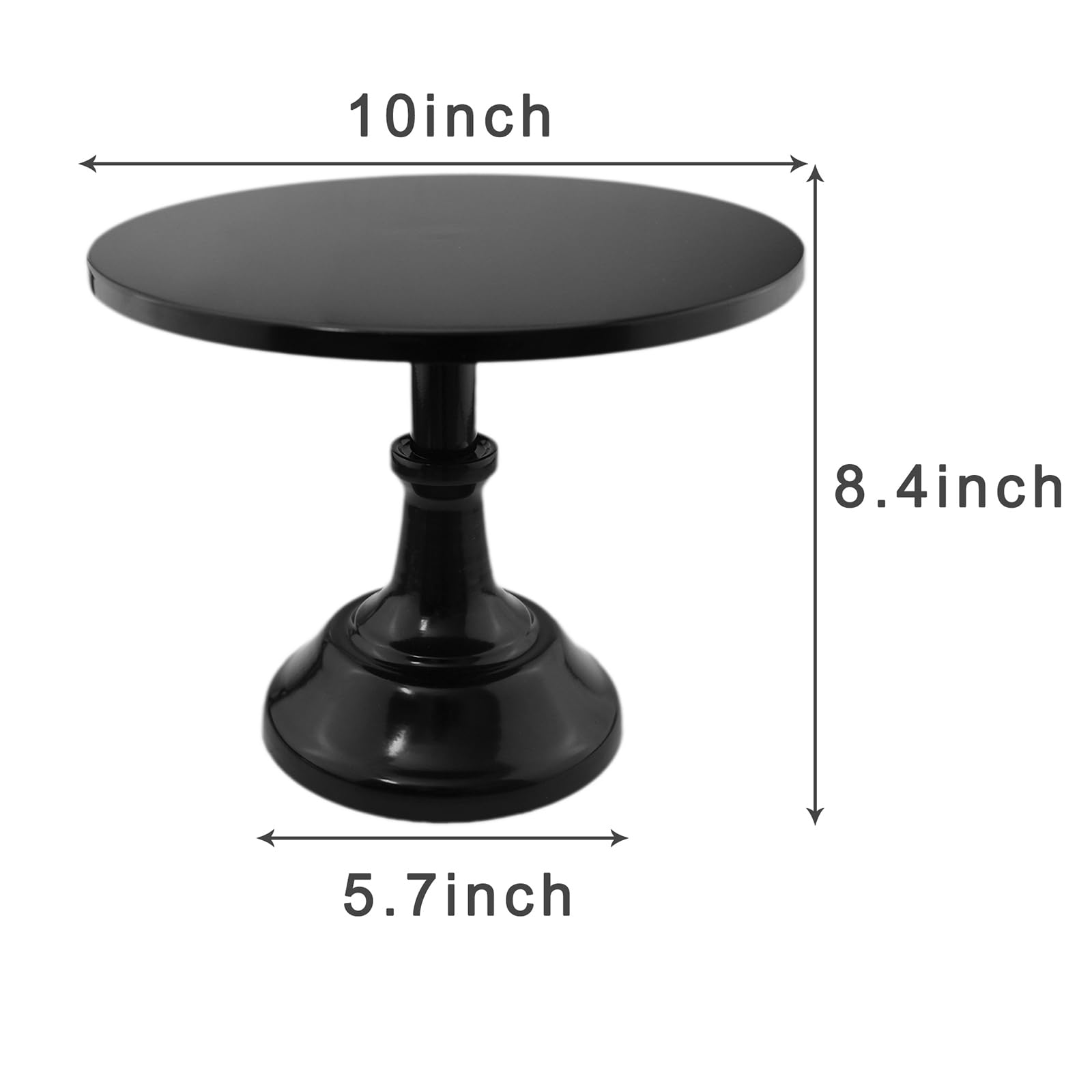 Kentli 10 Inch Adjustable Height Grand Baker Cake Stand Wedding Cake Tools Fondant Cake Display Accessory For Party Bakeware (Bl
