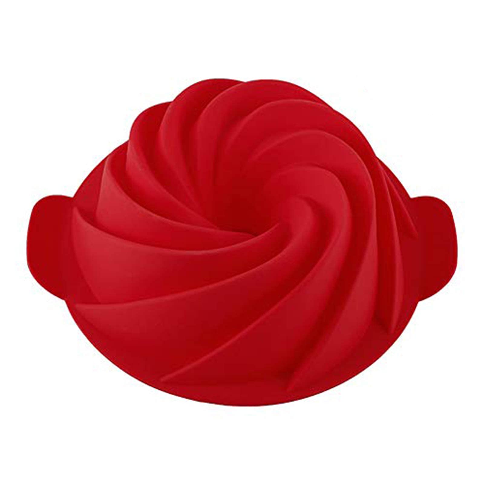 Shebaking Silicone Fluted Pan,Jello Mold Gelatin Mold, Non-Stick Baking Mold With Sturdy Handle Perfect For Cake, Jello, Mousse,