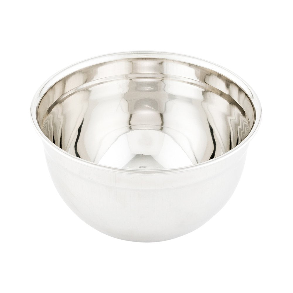 Restaurantware Met Lux 2 Quart Metal Mixing Bowls 1 German Deep Flour Bowl - Corrosion-Resistant Dishwasher-Safe Stainless Steel