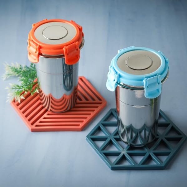 Ramson Stainless Steel Tumbler with Lid | Air Tight Leak Proof Glass Tumbler for Home Kitchen Office Gym Yoga Hiking Trekking Tr