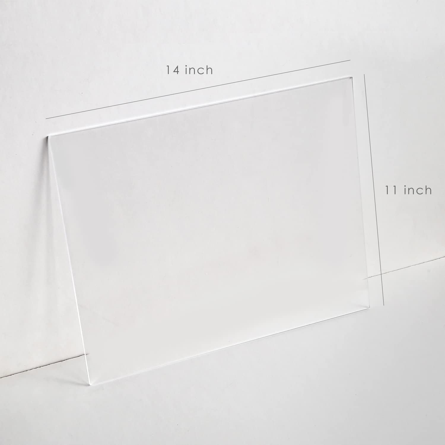 Uniqooo 6 Pack Frosted Acrylic Blank Sign Acrylic Wedding Table Numbers, 11 X 14 In, Diy Acrylic Sheet For Wedding Table Number