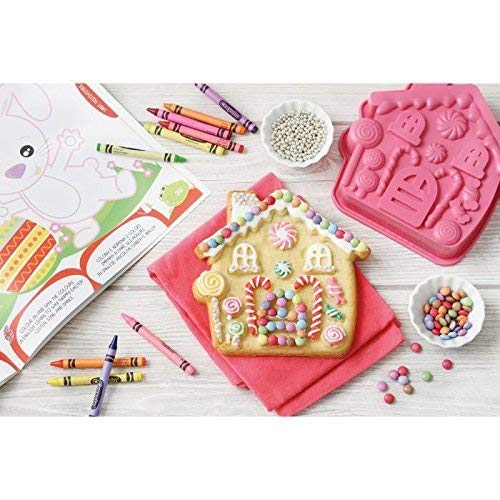 Pavoni Platinum Silicone Sweet Home Mini Cake Mould, Pink