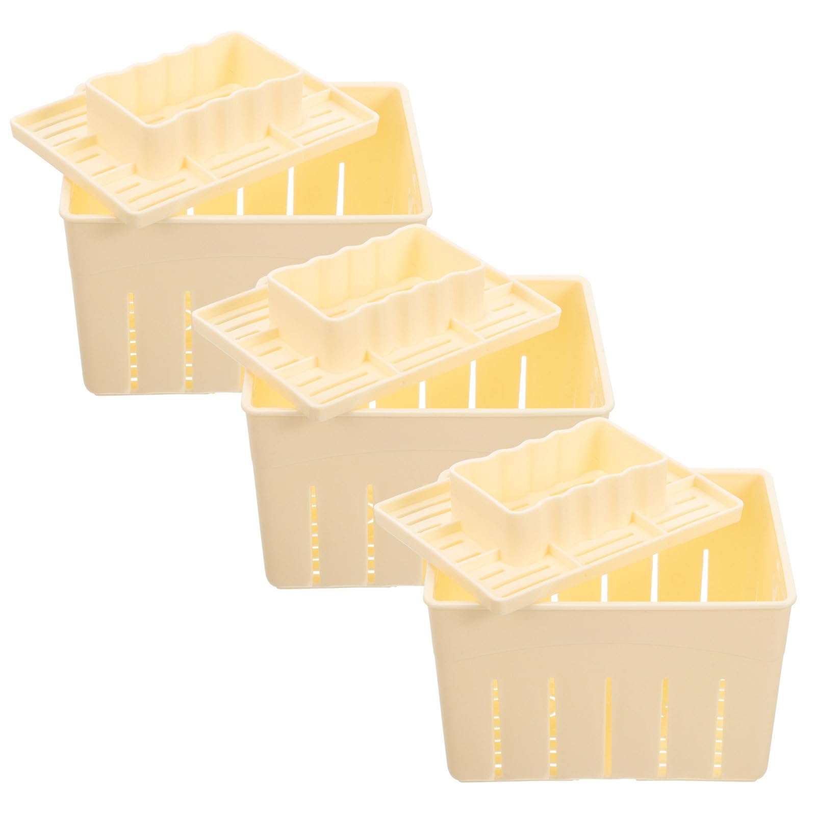 Yardwe Tofu Press Mold with Lid Diy Tofu Maker and Cheese Press Kit for Homemade Soybean Curd and Cheese Kitchen Tool for Easy M