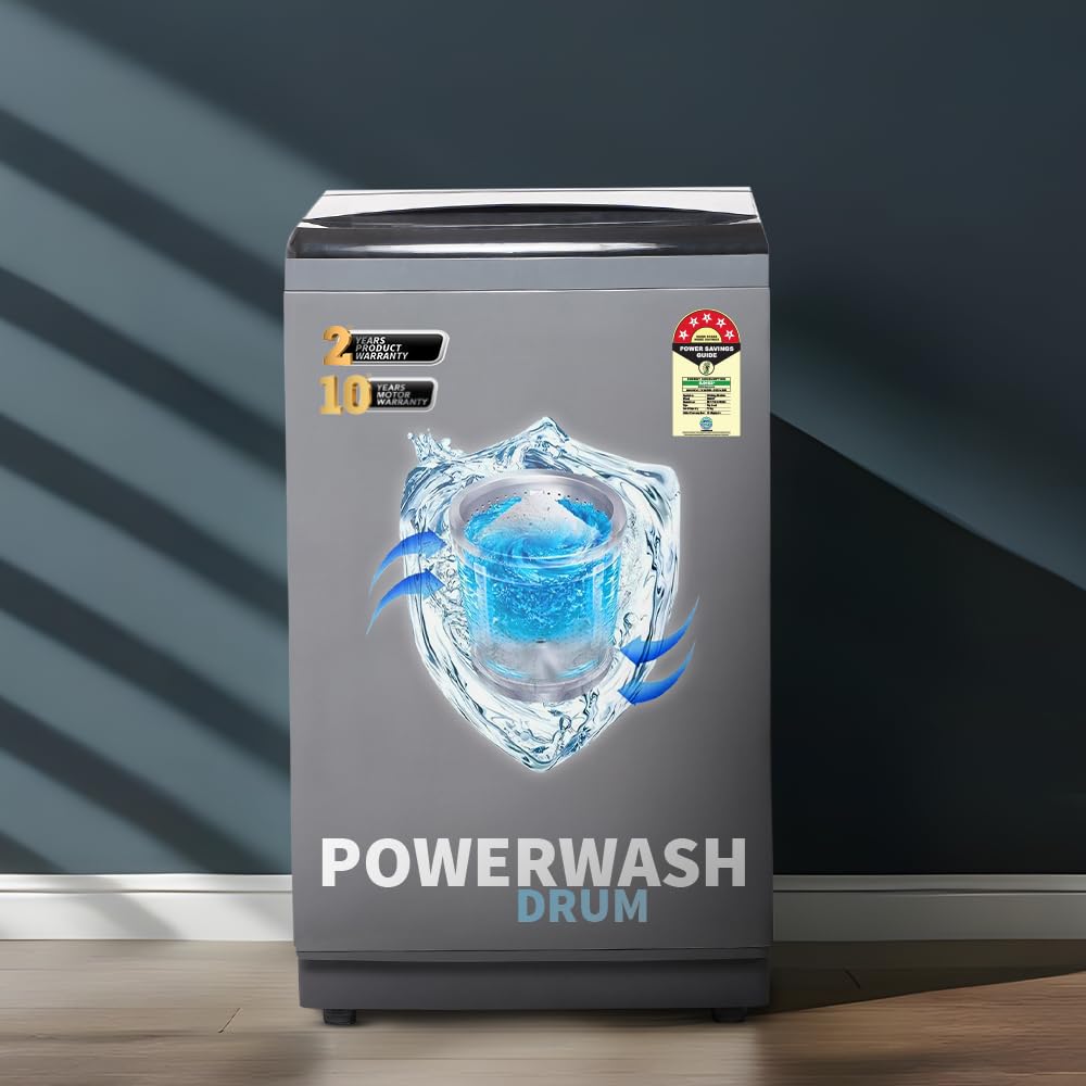 Sharp 7.5 Kg Fully Automatic Top Load Washing Machine With Toughened Glass I Japan Quality I Hot & Cold Water Dual Inlet, Soft C