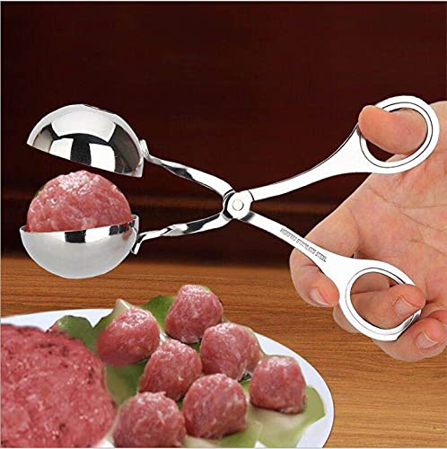 Meat Ballers Maker Melon Baller Meatball Scoop Maker Non Stick Stainless Steel Ice Cream Scoop Disher Fruits Kitchen Tools Ball