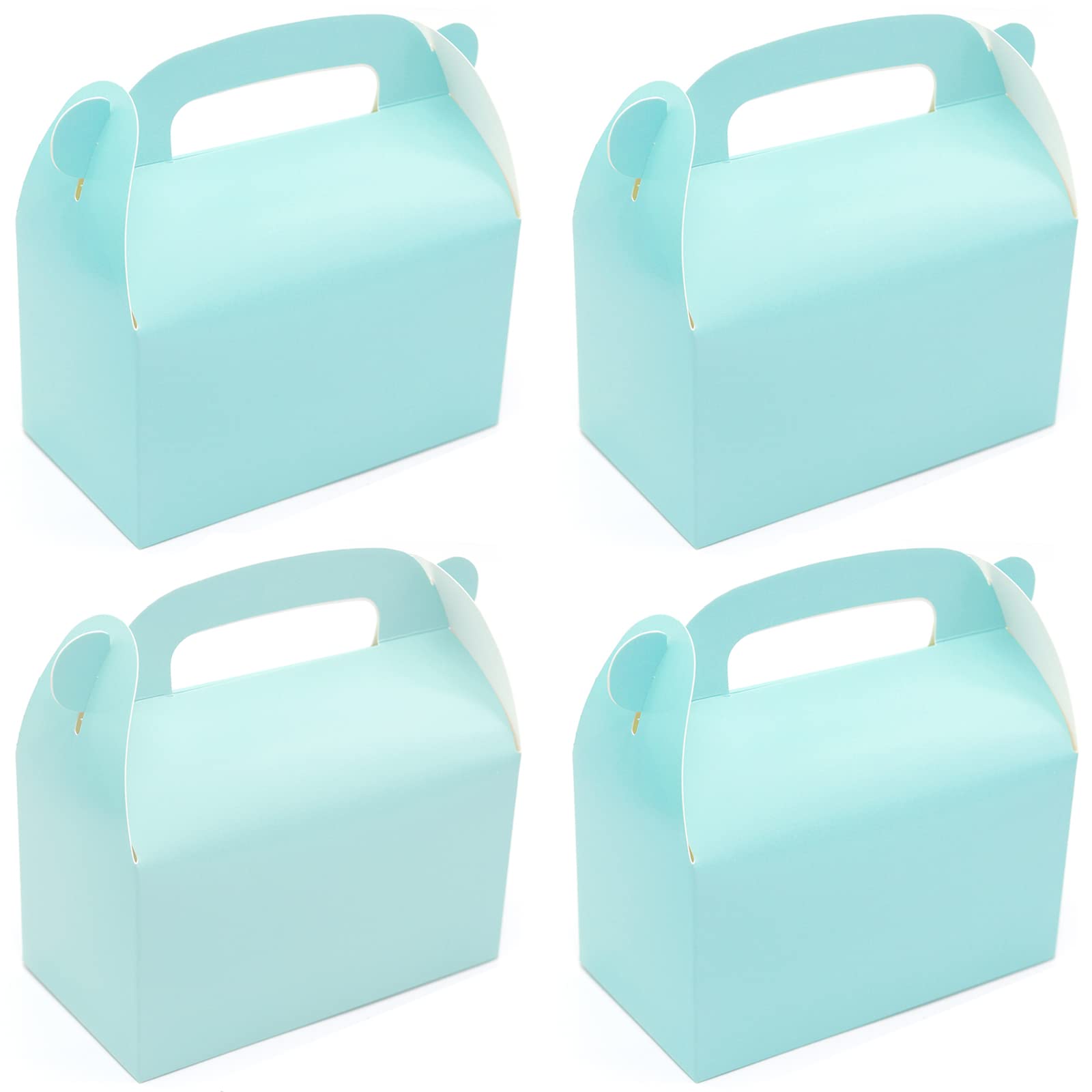 Oletx 30-Pack Blue Party Favor Treat Boxes, Goodie Boxes, Gable Paper Gift Boxes With Handles. Perfect For Prince Party And Baby