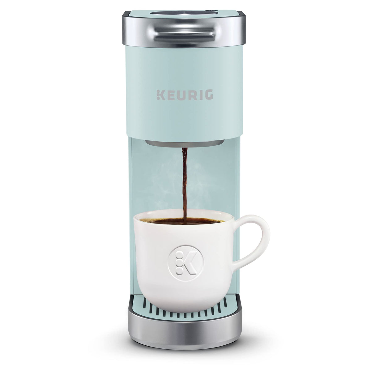 Keurig K-Mini Plus Single Serve K-Cup Pod Coffee Maker, With 6 To 12Oz Brew Size, Stores Up To 9 K-Cup Pods, Travel Mug Friendly