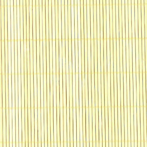 Bamboomn Bamboo Placemat/Sushi Rolling Mat - 18.75'' X 13'' - Natural, 6 Pcs