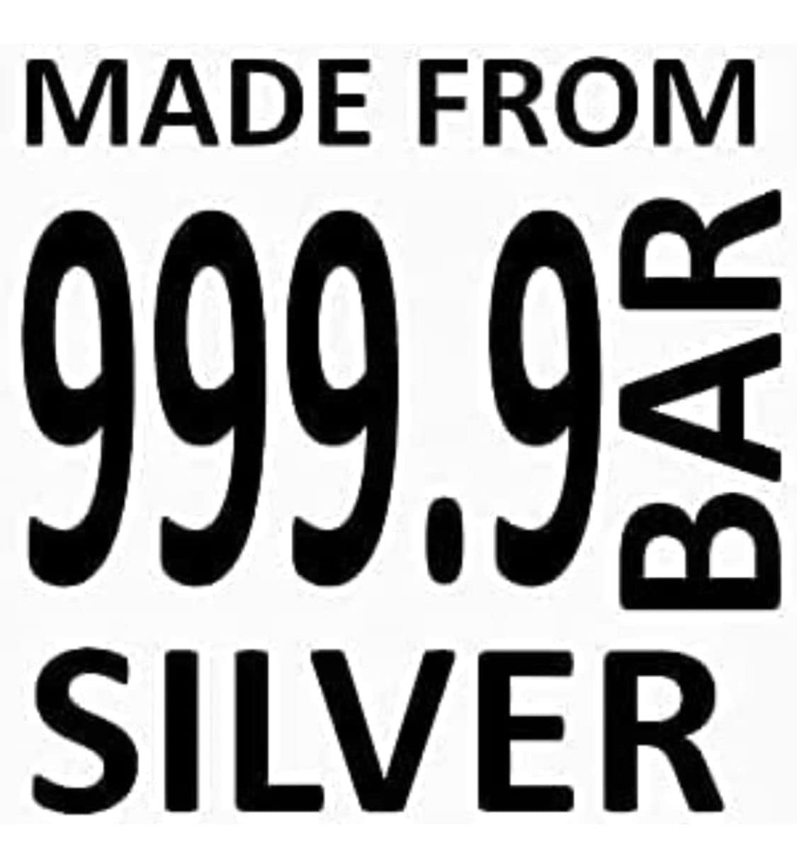 Golden Star Waraq Company Chandi Vark/Edible Silver Leaf Jumbo Sized 4X6 Inch Sheet/German Finest Silver Leaves for Sweets/Face